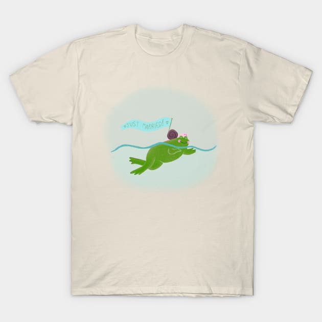 Just Married T-Shirt by sadsquatch